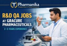 R&D QA at Gracure Pharmaceuticals Bhiwadi | 2–5 Yrs R&D QA at Gracure Pharmaceuticals Bhiwadi | 2–5 Yrs