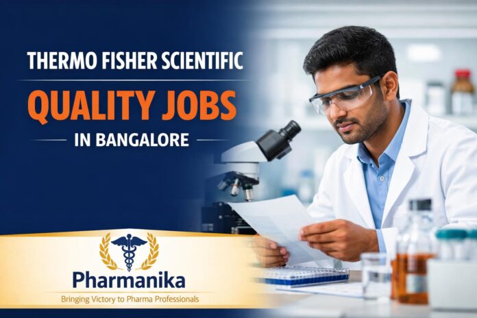 Thermo Fisher hiring pharmacy graduates, quality assurance job opening