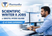 Scientific Writer II at Bristol Myers Squibb Hyderabad | ~2–4 Yrs | R1606692 Scientific Writer II at Bristol Myers Squibb Hyderabad | ~2–4 Yrs | R1606692
