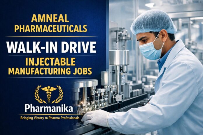 Amneal Opens Walk-in Drive | Multiple Roles for Pharmacy Candidates
