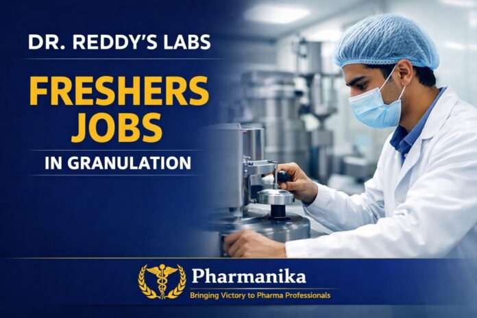 Freshers Job at Dr Reddy’s Laboratories | Apply Now
