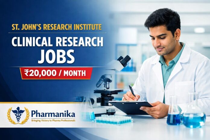 Clinical Research Job at St. John’s Research Institute | Pharmacy Graduates Eligible