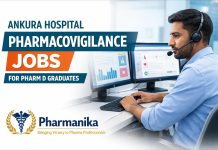 Pharmacovigilance at Ankura Hospital Medical and Research Limited (via Nextenti) | Pharm D Pharmanika Pharmacovigilance at Ankura Hospital Medical and Research Limited (via Nextenti) | Pharm D Pharmanika
