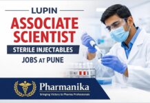 Associate Scientist (Sterile Injectables) at Lupin | Pune R&D 2–3 Yr Associate Scientist (Sterile Injectables) at Lupin | Pune R&D 2–3 Yr