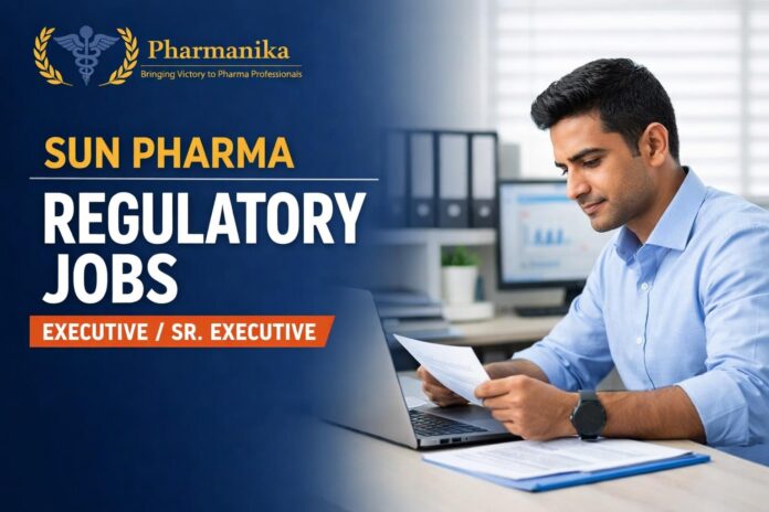 Sun Pharma Hiring Pharmacy Graduates | Regulatory Role