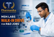 MSN Labs Hiring Pharmacy Graduates | Walk-in Drive for R&D Roles MSN Labs Hiring Pharmacy Graduates | Walk-in Drive for R&D Roles