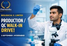 Production / Quality / QC Walk-in at Biological E. Vaccines | 5 Sep Hyderabad Production / Quality / QC Walk-in at Biological E. Vaccines | 5 Sep Hyderabad