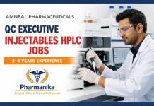 QC Executive Injectables HPLC at Amneal Ahmedabad | 2-4 yrs QC Executive Injectables HPLC at Amneal Ahmedabad | 2-4 yrs