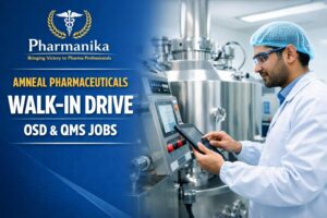Amneal Rajoda Ahmedabad Walk-In 6 Sep | OSD Manufacturing / QMS / Operator | 2–5 Yrs Amneal Rajoda Ahmedabad Walk-In 6 Sep | OSD Manufacturing / QMS / Operator | 2–5 Yrs