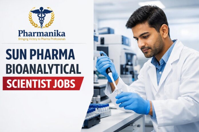 Sun Pharma Hiring Bioanalytical Scientist Role | Pharmacy Graduates | Apply Online