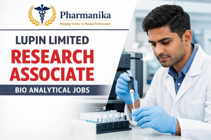 Lupin Research Associate – LBC BIO Analytical | M.Sc Analytical Chemistry/Chemistry | 1–2 yrs | Pune Lupin Research Associate – LBC BIO Analytical | M.Sc Analytical Chemistry/Chemistry | 1–2 yrs | Pune