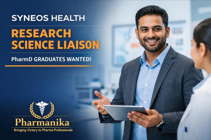 Syneos Health Hiring Research Science Liaison Role | PharmD Graduates | Apply now Syneos Health Hiring Research Science Liaison Role | PharmD Graduates | Apply now