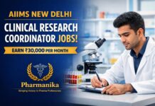 AIIMS New Delhi Clinical Research Coordinator Recruitment 2026 | MSD Phase 3 Hyperlipidemia Trial | Life Science Graduates | Earn Rs 30,000/- pm AIIMS New Delhi Clinical Research Coordinator Recruitment 2026 | MSD Phase 3 Hyperlipidemia Trial | Life Science Graduates | Earn Rs 30,000/- pm